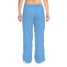 Load image into Gallery viewer, Whimsical Dog on Womens Blue Pajamas Whimsy FIt