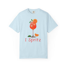 Load image into Gallery viewer, I Spritz T-shirt Whimsy FIt Aperol Spritz Picture on T-Shirt