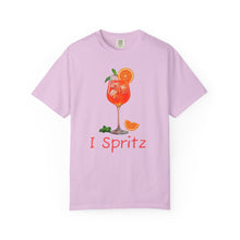 Load image into Gallery viewer, I Spritz T-shirt Whimsy FIt Aperol Spritz Picture on T-Shirt
