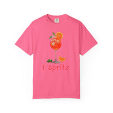 Load image into Gallery viewer, I Spritz T-shirt Whimsy FIt Aperol Spritz Picture on T-Shirt