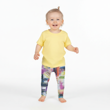 Load image into Gallery viewer, Baby Kris_Kros_2T-7 Whimsy Fit Geometric_Print_Toddler_Pants Toddler Standing in Kris Kros Leggings