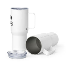 Load image into Gallery viewer, "Beer Helps" Travel mug with Handle - Whimsy Fit Workout Wear