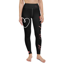 Load image into Gallery viewer, Women's Bride Leggings Black Whimsy Fit Matching Bridal Party Leggings Bride Tribe