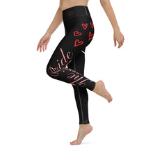 Load image into Gallery viewer, Women's Bride Leggings Black Whimsy Fit Matching Bridal Party Leggings Bride Tribe