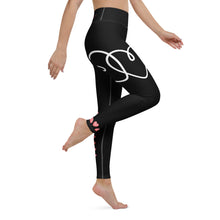 Load image into Gallery viewer, Women's Bride Leggings Black Whimsy Fit Matching Bridal Party Leggings Bride Tribe