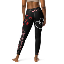 Load image into Gallery viewer, Women's Bride Leggings Black Whimsy Fit Matching Bridal Party Leggings Bride Tribe