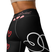 Load image into Gallery viewer, Women's Bride Leggings Black Whimsy Fit Matching Bridal Party Leggings Bride Tribe