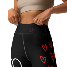 Load image into Gallery viewer, Women's Bride Leggings Black Whimsy Fit Matching Bridal Party Leggings Bride Tribe