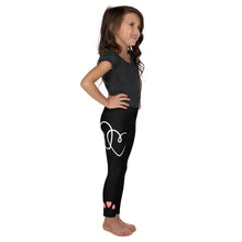 Load image into Gallery viewer, Black_Flower_Girl_Toddler_Leggings_-_Matching_Bridal_Party_Sizes_2T-7_toddler_side_girl