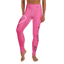 Load image into Gallery viewer, Bride Pink Leggings Matching Bride Tribe Leggings Woman Front