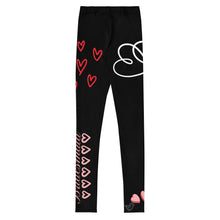 Load image into Gallery viewer, Bridesmaid Black Leggings Girls 8-20 Matching Bride Tribe Leggings Flat Back