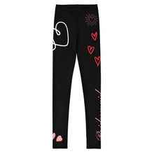 Load image into Gallery viewer, Bridesmaid Black Leggings Girls 8-20 Matching Bride Tribe Leggings Flat Front