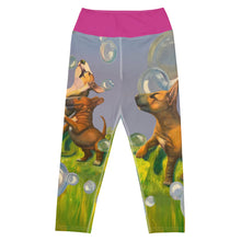 Load image into Gallery viewer, Bubbles print capri leggings Whimsy Fit Flat