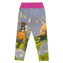 Load image into Gallery viewer, Bubbles print capri leggings Whimsy Fit Flat Back
