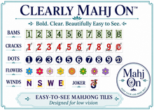 Load image into Gallery viewer, Clearly MahjOn - Easy to Read MahJong Tiles