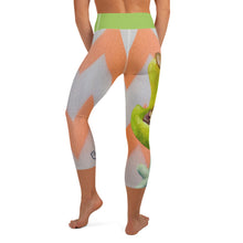 Load image into Gallery viewer, Corgi Capri Yoga Leggings with Corgi Whimsy Fit Back