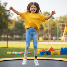 Load image into Gallery viewer, Escape Routhe Girls Leggings Dog Print Whimsy Fit Trampoline