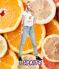 Load image into Gallery viewer, I Spritz T-shirt Whimsy FIt Aperol Spritz Picture on T-Shirt