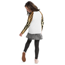 Load image into Gallery viewer, Kids Rash Guard Tiger Print Whimsy Fit UPF 50+ Long Sleeve Swim Shirt