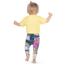 Load image into Gallery viewer, Kris_Kros_Baby_Leggings_2T-7 Whimsy Fit Geometric_Print_Toddler_Pants_backside_of_baby