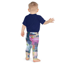 Load image into Gallery viewer, Kris_Kros_Baby_Leggings_2T-7 Whimsy Fit Geometric_Print_Toddler_Pants_backside_of_baby