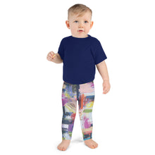 Load image into Gallery viewer, Kris_Kros_Baby_Leggings_2T-7 Whimsy Fit Geometric_Print_Toddler_Pants_front side_of_baby
