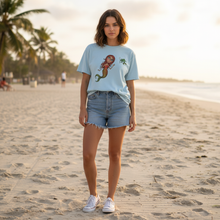 Load image into Gallery viewer, Summer Goal - Become a Mermaid T-shirt Girl on Beach