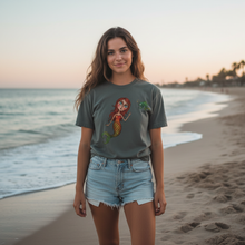 Load image into Gallery viewer, Summer Goal - Become a Mermaid T-shirt Girl on Beach