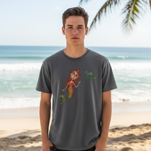 Load image into Gallery viewer, White t-shirt with 'Summer Goal: Become a MERMAID!' text on a white background
Details Pepper front