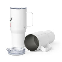 Load image into Gallery viewer, Cancer Survivor "I Won" Travel Mug with Handle - Whimsy Fit Workout Wear