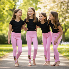 Load image into Gallery viewer, Multiple models wearing Pink Pug Leggings