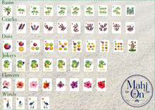 Load image into Gallery viewer, Mahj in the Dieu™ Mahjong Tile Set | Coastal Art Collection