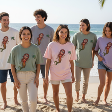 Load image into Gallery viewer, Summer Goal - Become a Mermaid T-shirt Girl on Beach