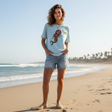 Load image into Gallery viewer, Summer Goal - Become a Mermaid T-shirt Girl on Beach