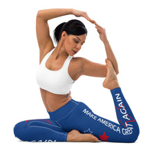 Load image into Gallery viewer, Trump MAGA Leggings Conservative_Proud America Trump MAGA Leggings Make America Great Again Woman YOga