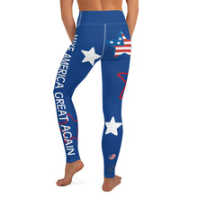 Load image into Gallery viewer, MAGA leggings back view standing - Make America Great Again activewear