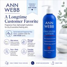 Load image into Gallery viewer, Ann Webb Unscented Lotion Face & Body