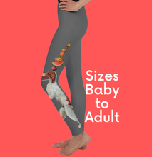 Load image into Gallery viewer, Girls Leggings in Grey "Dexter" - Whimsy Fit Workout Wear