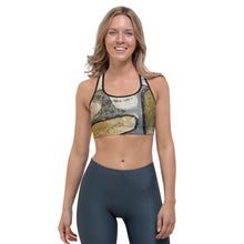 Load image into Gallery viewer, Wake Forest Decons Black, White & Gold Sports Bra - Whimsy Fit