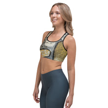 Load image into Gallery viewer, Wake Forest Decons Black, White & Gold Sports Bra - Whimsy Fit