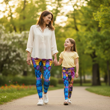 Load image into Gallery viewer, Mother and daughter in Breeze Bright leggings - walking together