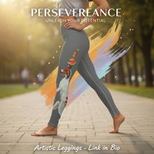 Load image into Gallery viewer, Women Grey Dexter Leggings Dexter the Walking Dog Leggings Ad