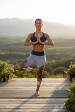 Load image into Gallery viewer, Womens Longhorn Blue Leggings Whimsy Fit Lady - yoga