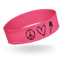 Load image into Gallery viewer, Peace Love & Pickleball Headband