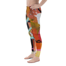 Load image into Gallery viewer, Men's Abstract Leggings “Circles in the Sand” Meggings Whimsy Fit Match Family