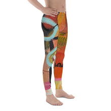 Load image into Gallery viewer, Men's Abstract Leggings “Circles in the Sand” Meggings Whimsy Fit Match Family