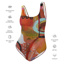 Load image into Gallery viewer, Womens Swimsuit Abstract Print bathing Suit Women Whimsy Fit