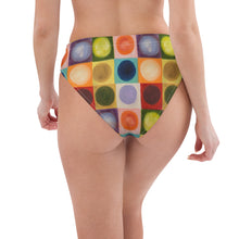 Load image into Gallery viewer, whimsy Fit High-waisted Bikini Bottom Womens Matching Women Rash Guards Colorful Swimsuit Beach Vacations SPF Women Swimwear Womens Bright Bathing Suit