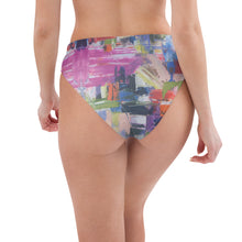 Load image into Gallery viewer, whimsy Fit High-waisted Bikini Bottom Womens Matching Women Rash Guards Colorful Swimsuit Beach Vacations SPF Women Swimwear Womens Bright Bathing Suit