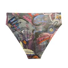 Load image into Gallery viewer, High-waisted bikini bottom "Crazy Town" - Whimsy Fit Workout Wear